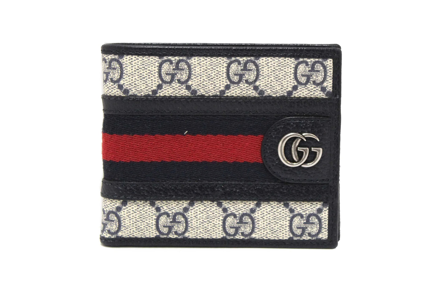 Gucci GG Supreme Monogram Web Mens Ophidia Bi-Fold Wallet