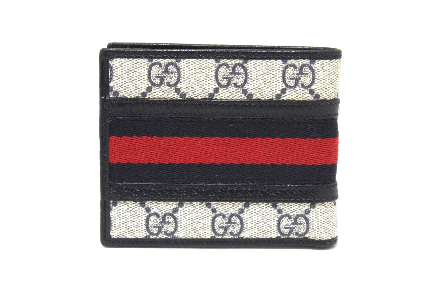 Gucci GG Supreme Monogram Web Mens Ophidia Bi-Fold Wallet