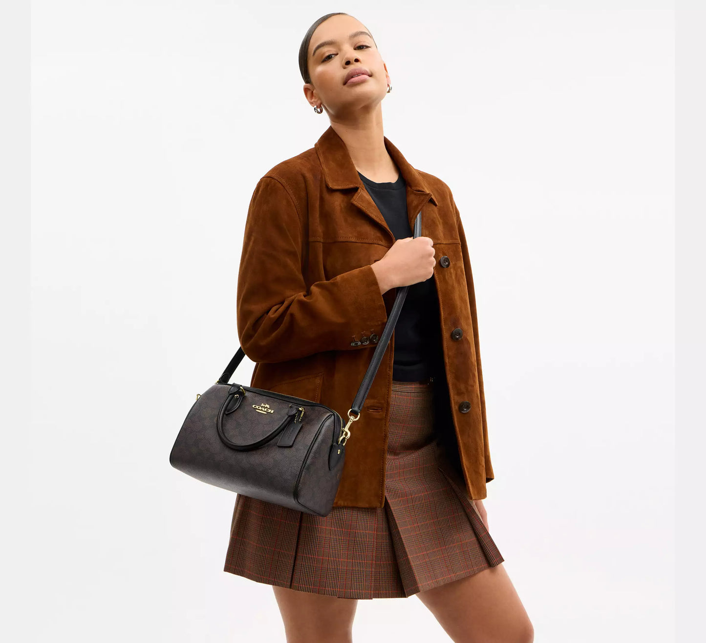 Coach Rowan Satchel Bag In Signature Canvas