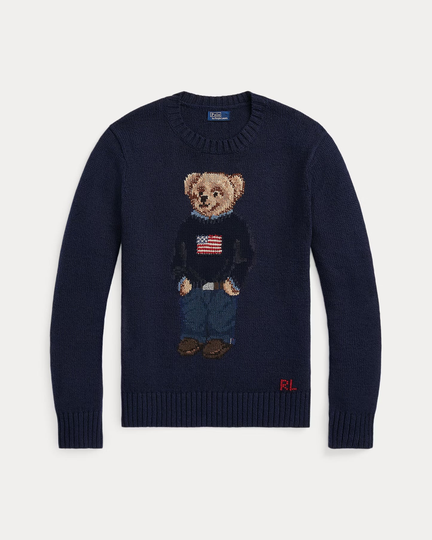 Polo Ralph Lauren Bear Cotton-Linen Jumper