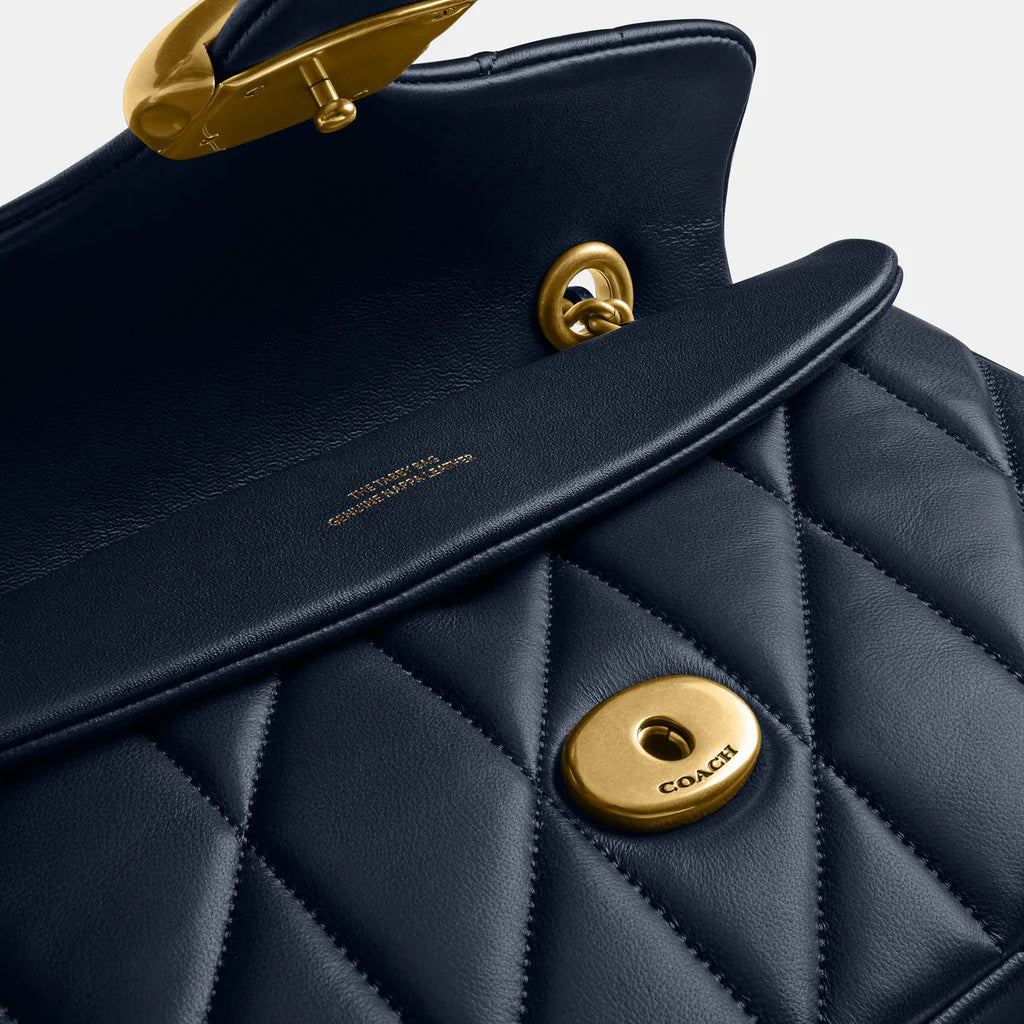 Coach Quilted Tabby 26 Shoulder Bag in Blue