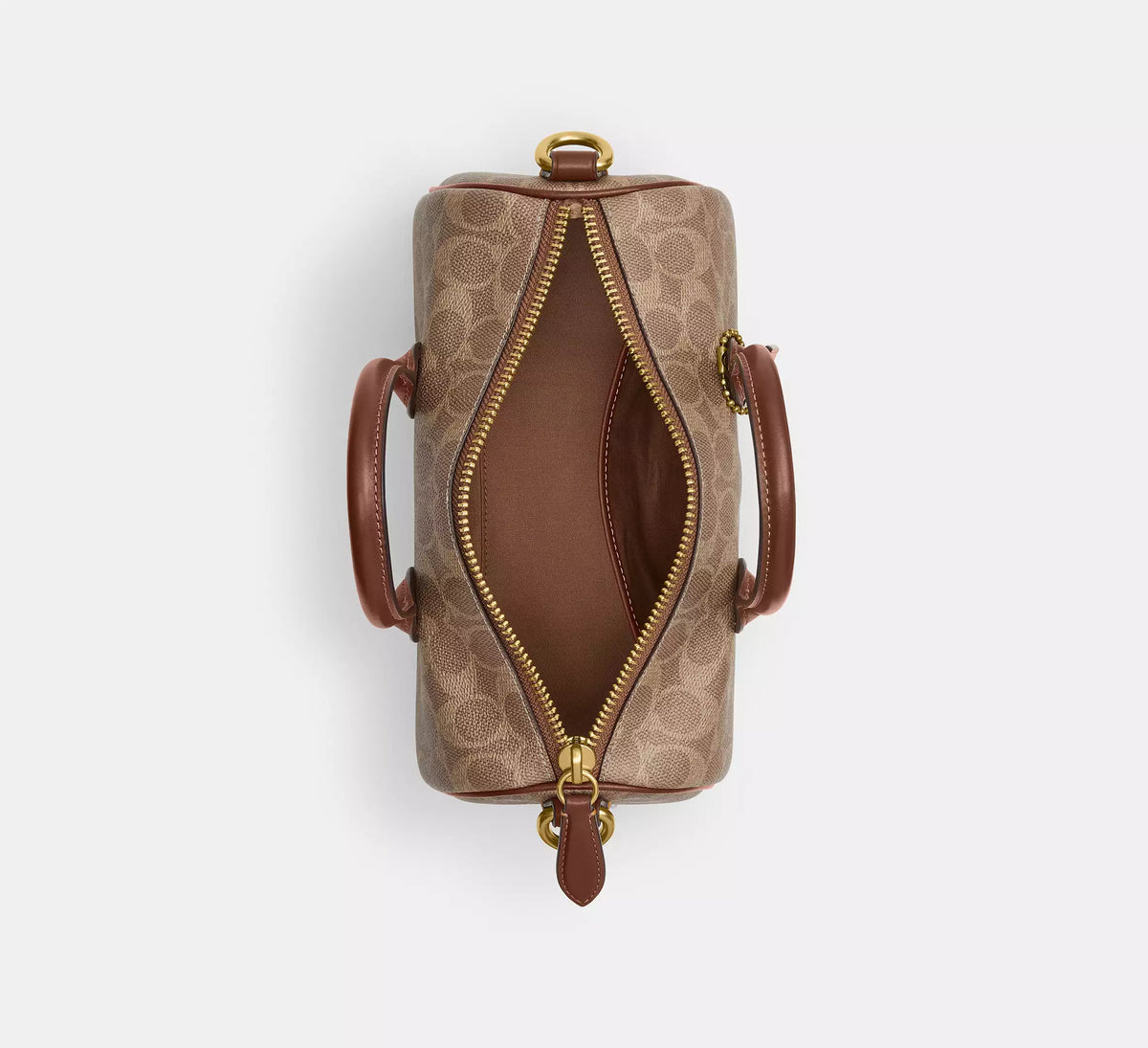 Coach Compass Bag 25 In Signature Canvas