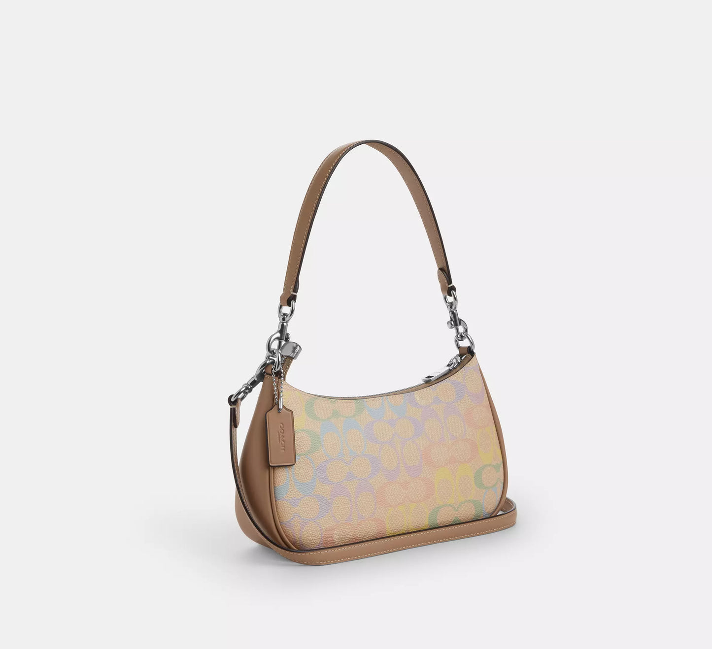 Coach Teri Shoulder Bag In Rainbow Signature Canvas