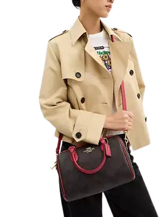 Coach Rowan Satchel In Signature Canvas