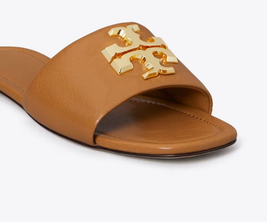 TORY BURCH ELEANOR SLIDE in caramel corn