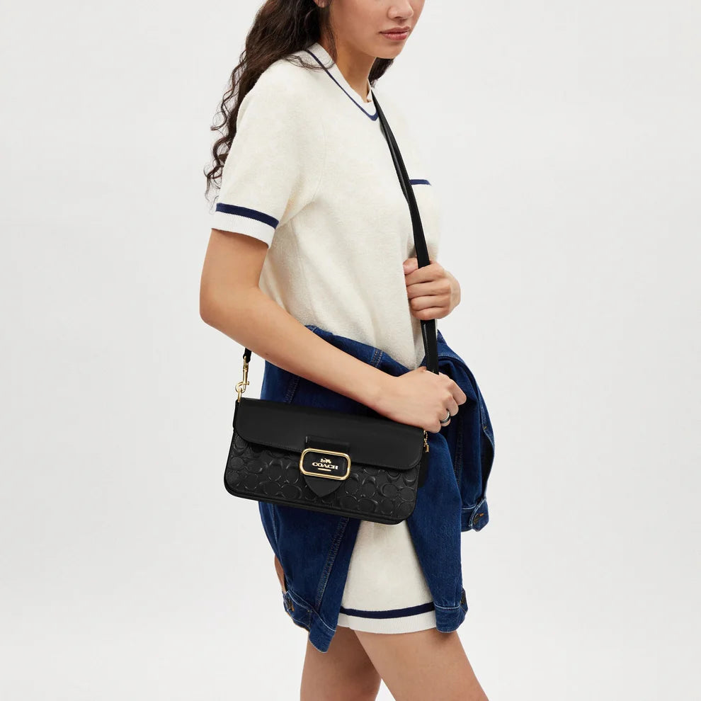 Coach Morgan Shoulder Bag In Signature Leather