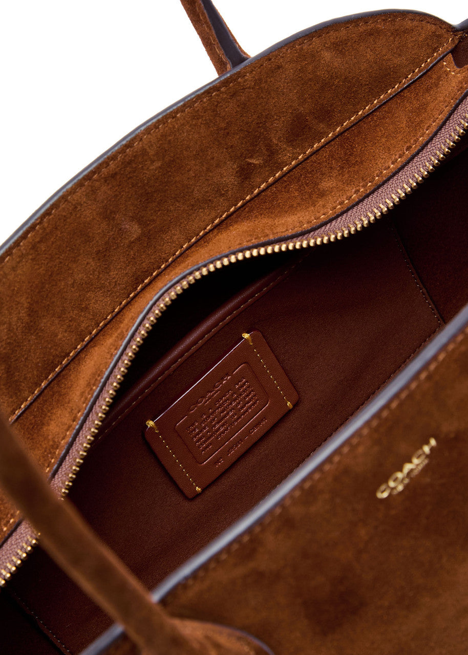 Coach Empire suede shoulder bag