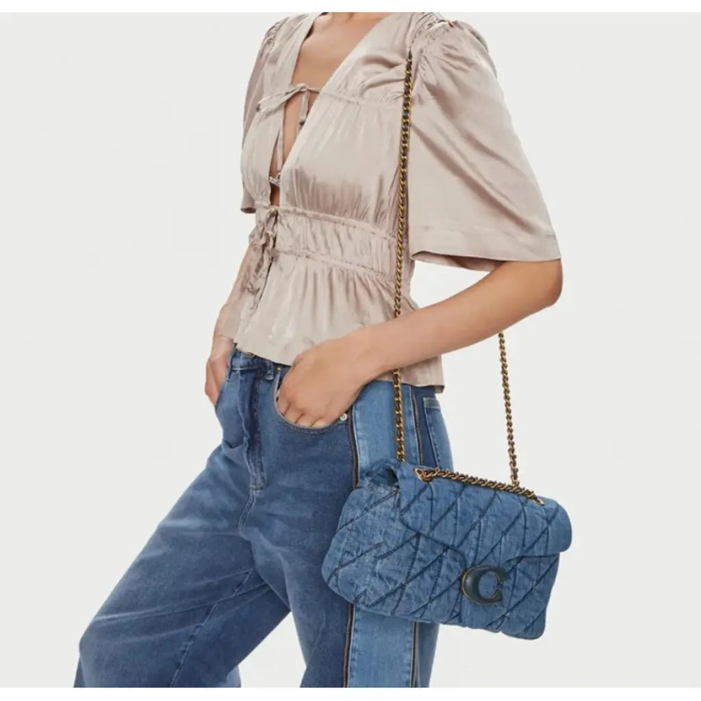 Coach TABBY SHOULDER BAG 26 WITH QUILTING - Cross body bag - indigo