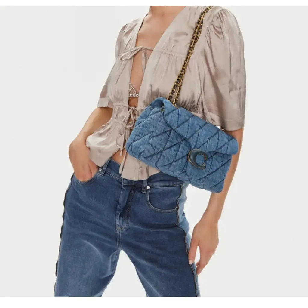 Coach TABBY SHOULDER BAG 26 WITH QUILTING - Cross body bag - indigo