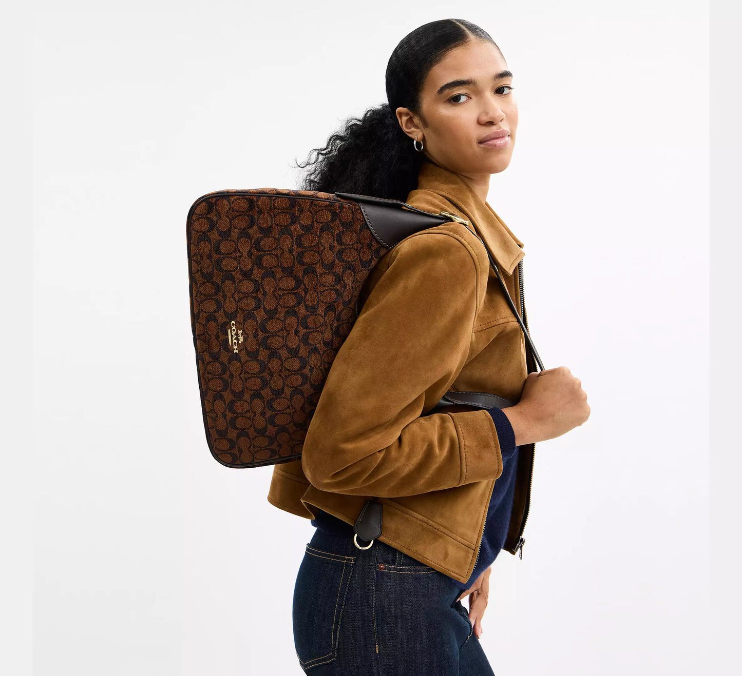Coach Ella Shoulder Bag In Signature Chenille