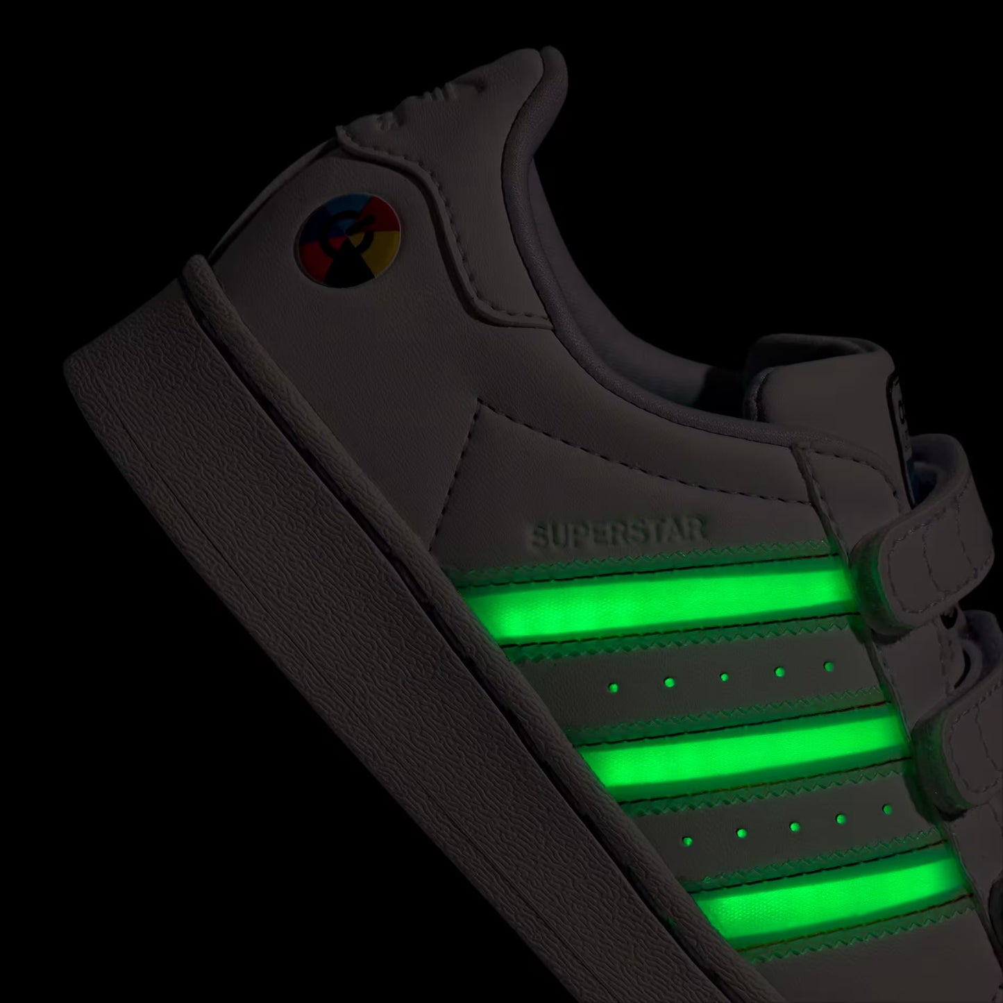 ADIDAS Kid Superstar LED Lights Comfort Closure Shoes