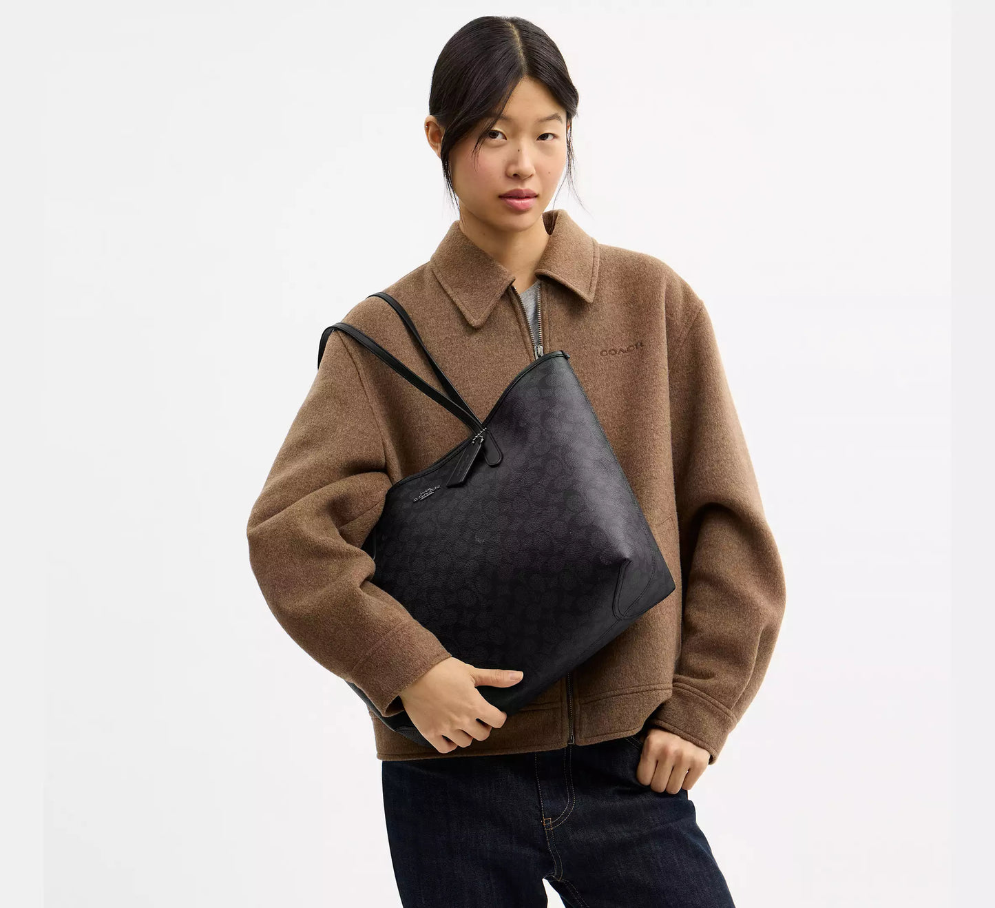 Coach City Tote Bag In Signature Canvas