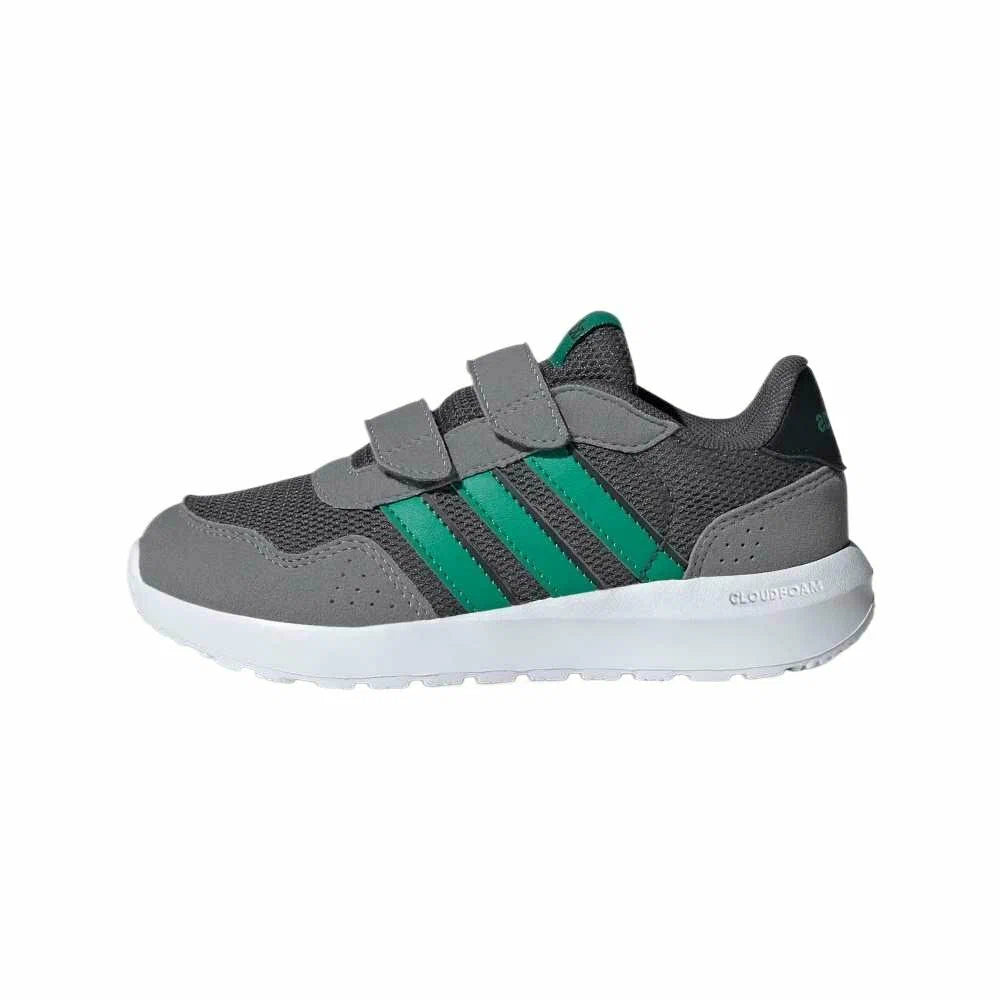 Adidas Run 60s Children's Shoes in grey and green