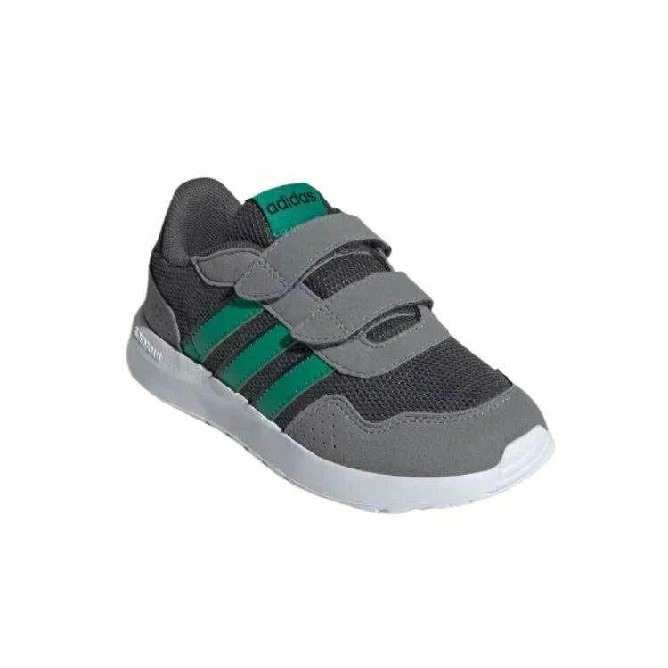 Adidas Run 60s Children's Shoes in grey and green