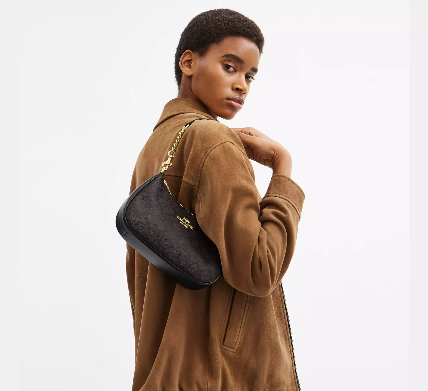 Coach Teri Shoulder Bag In Signature Canvas
