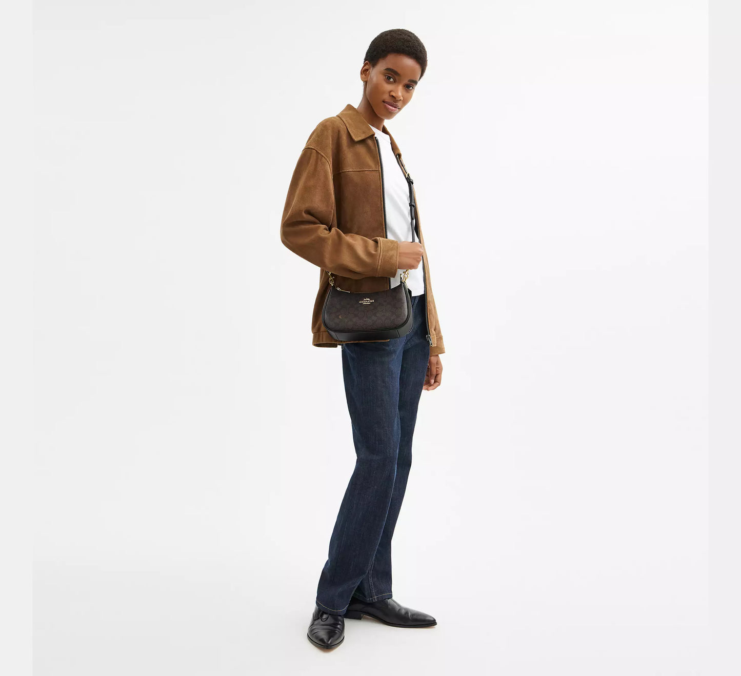 Coach Teri Shoulder Bag In Signature Canvas