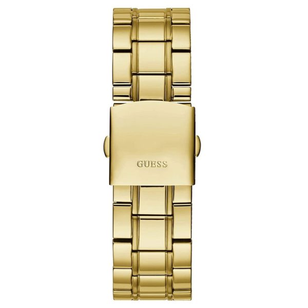 Guess Men’s Quartz Gold Stainless Steel Black Dial 45mm Watch W0379G4