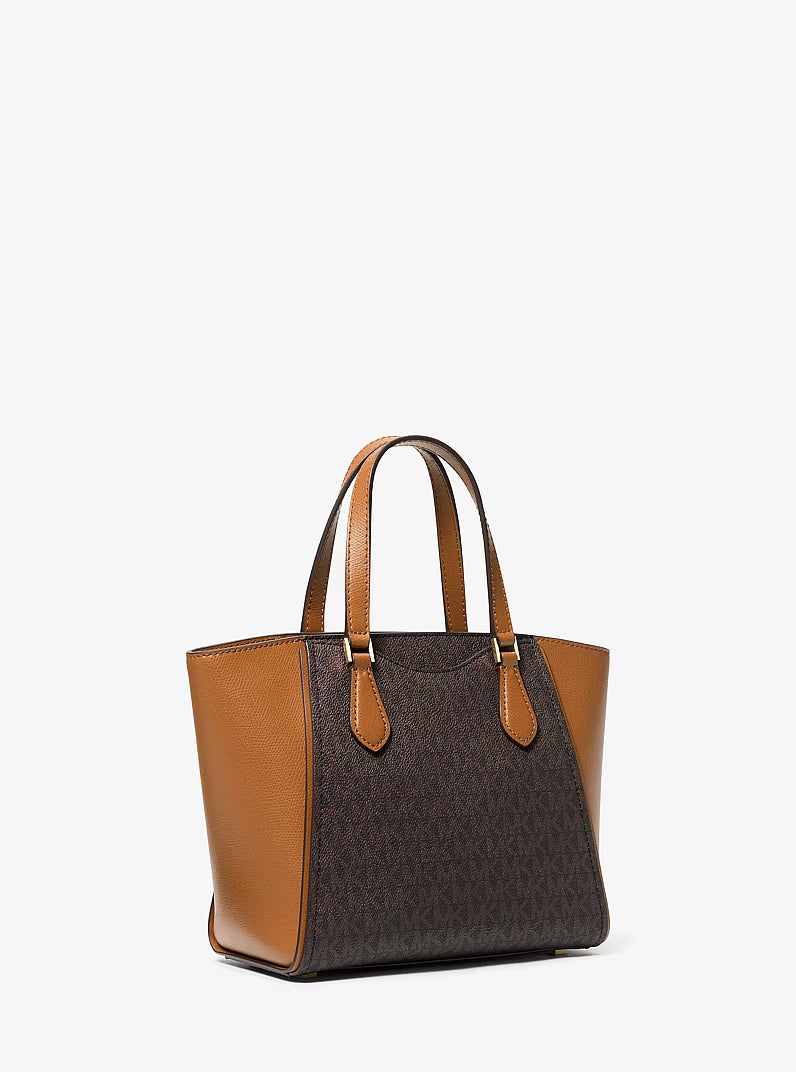 Michael Kors Taryn Small Signature Logo and Leather Convertible Crossbody Bag