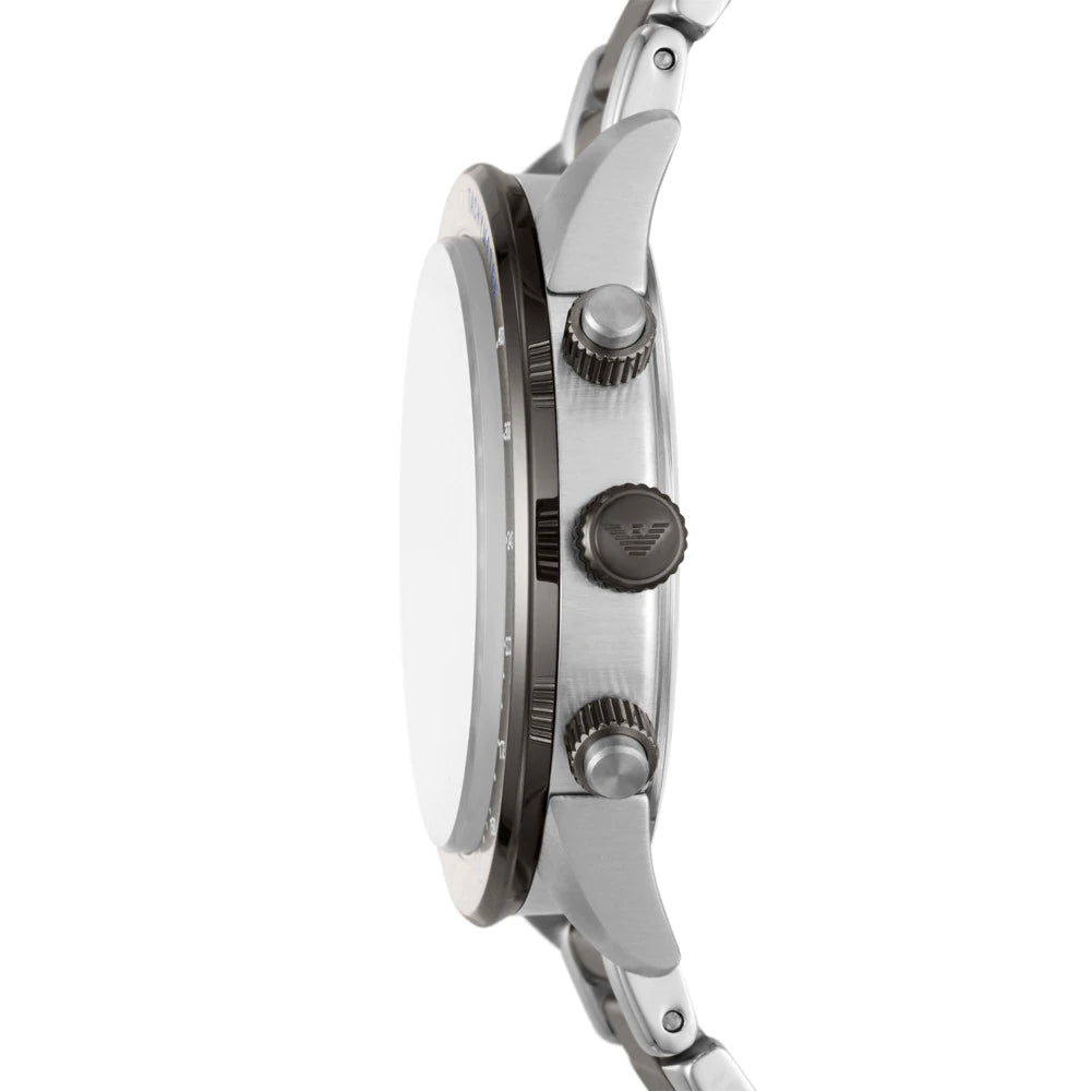Emporio Armani Men’s Quartz Stainless Steel Grey Dial 43mm Watch AR11391