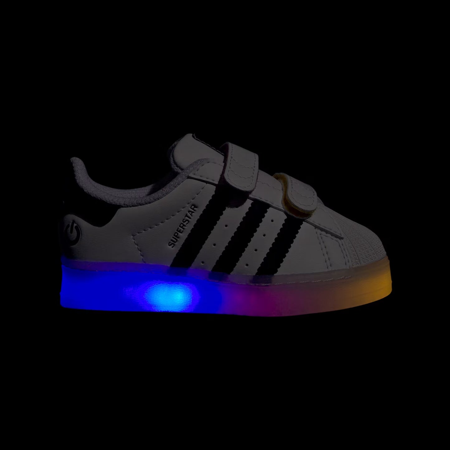 ADIDAS Kids Superstar LED Lights Comfort Closure Shoes