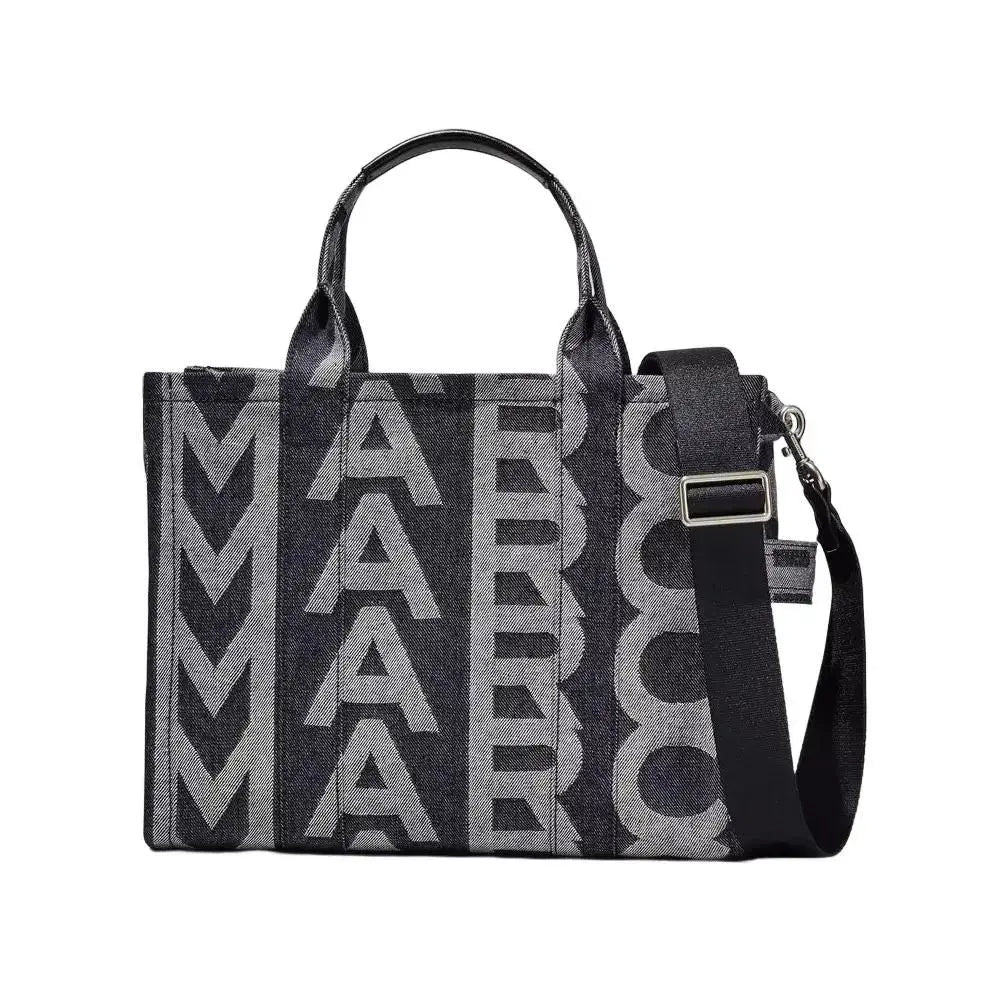Marc Jacob THE MONOGRAM DENIM MEDIUM TOTE BAG IN DENIM BLUE