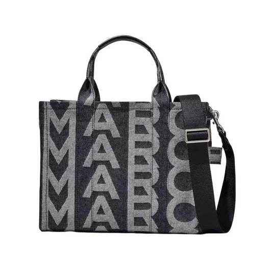 Marc Jacob THE MONOGRAM DENIM MEDIUM TOTE BAG IN DENIM BLUE