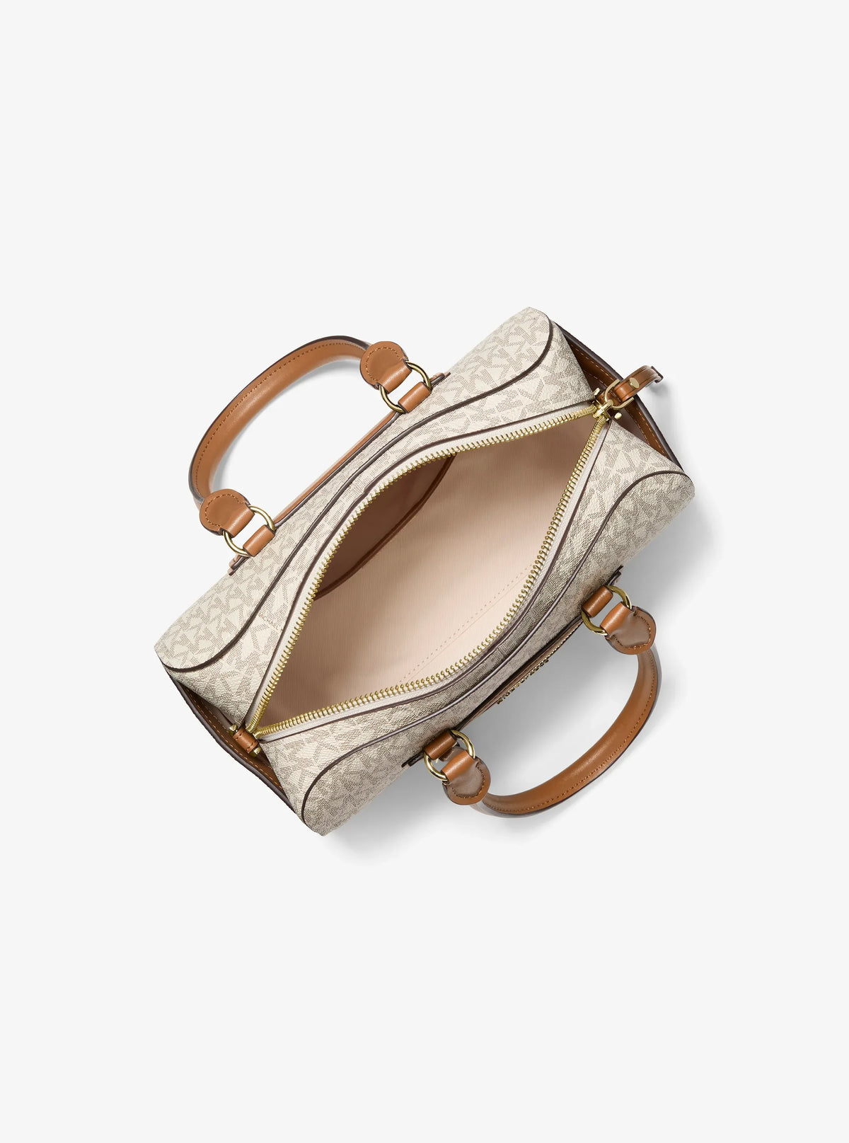 Michael Kors Jet Set Travel Extra-Small Signature Logo Duffel Crossbody Bag