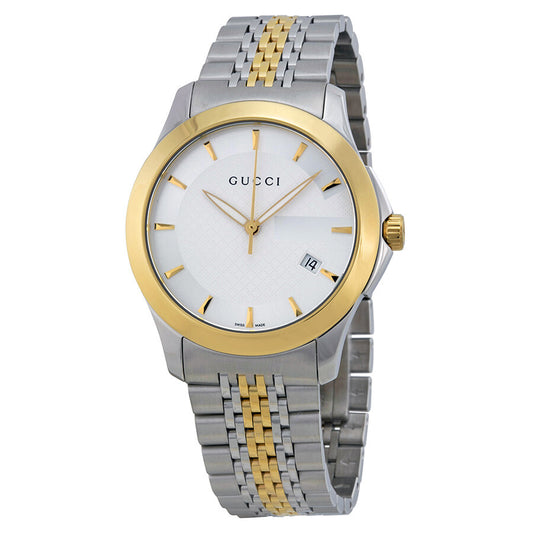 Gucci Unisex Swiss Made Quartz | Stainless Steel Silver | Dial 38mm | Watch YA126409