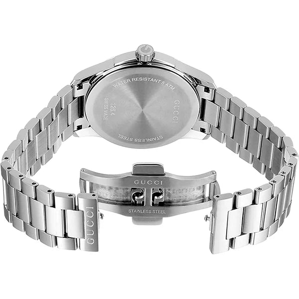 Gucci G-Timeless Silver Stainless Steel Blue Dial Quartz Watch for Gents - YA126440