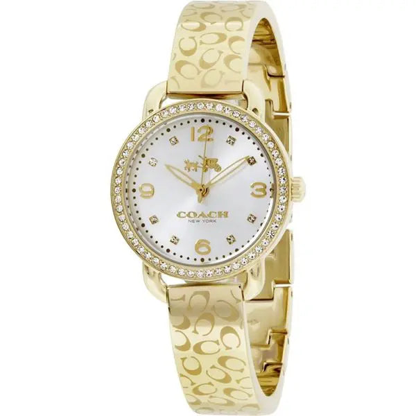 Coach Women’s Quartz Gold Stainless Steel White Dial 28mm Watch 14502354