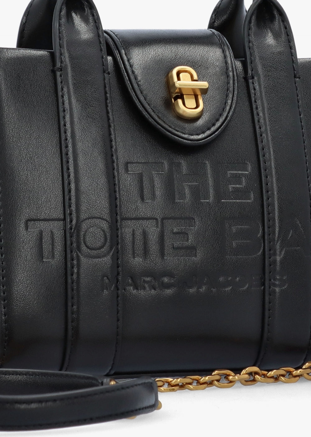 Marc jacob The Turnlock Black Cross-Body Tote Bag