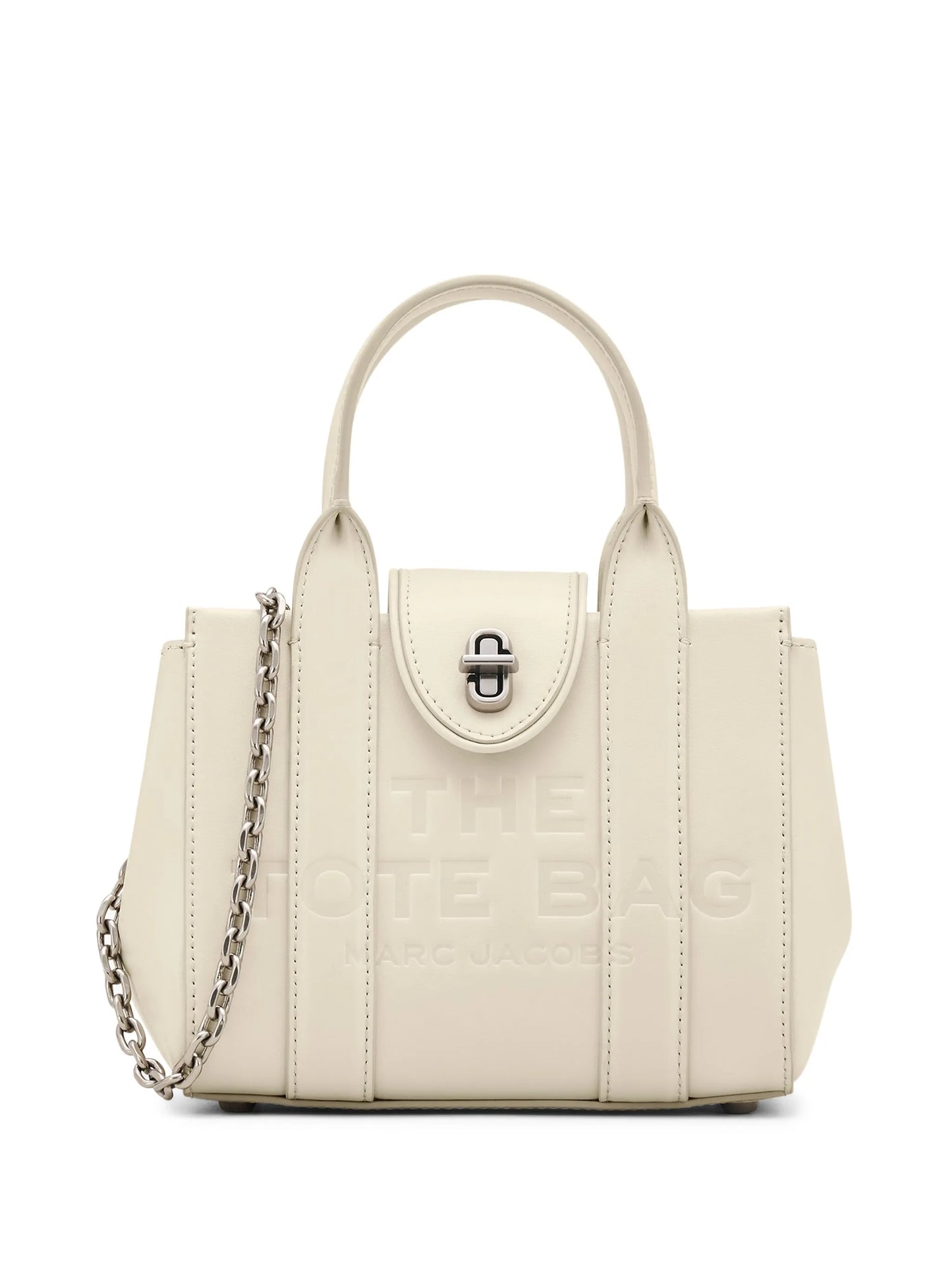 Marc Jacob The Turnlock Crossbody in white Tote bag