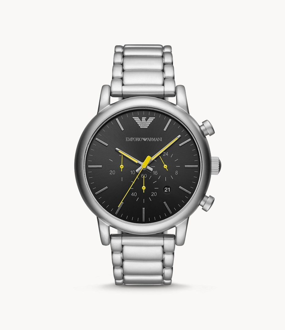 Emporio Armani Men’s Quartz Stainless Steel Black 46mm Watch AR11324