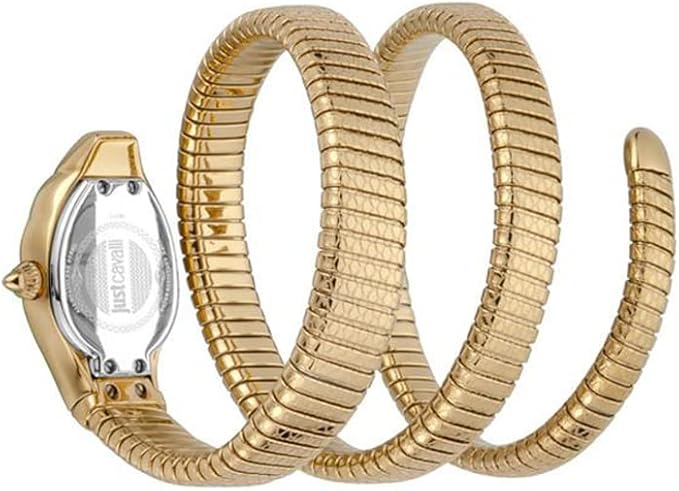 Just Cavalli Signature Snake Serpente Doppio Stainless Steel Watch JC1L168M0035 - Quartz Analog for Women in Stainless Steel Strap