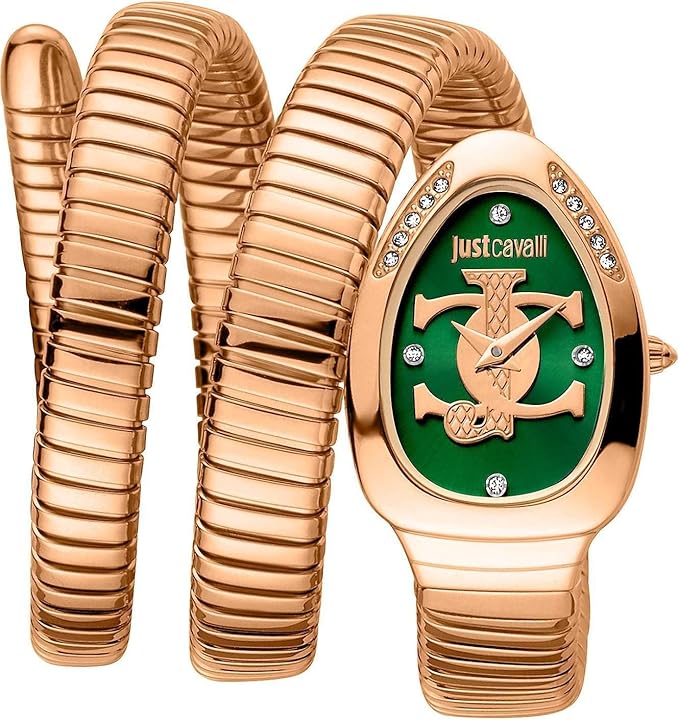 Just Cavalli Snake Green Dial Women's Watch JC1L228M0055