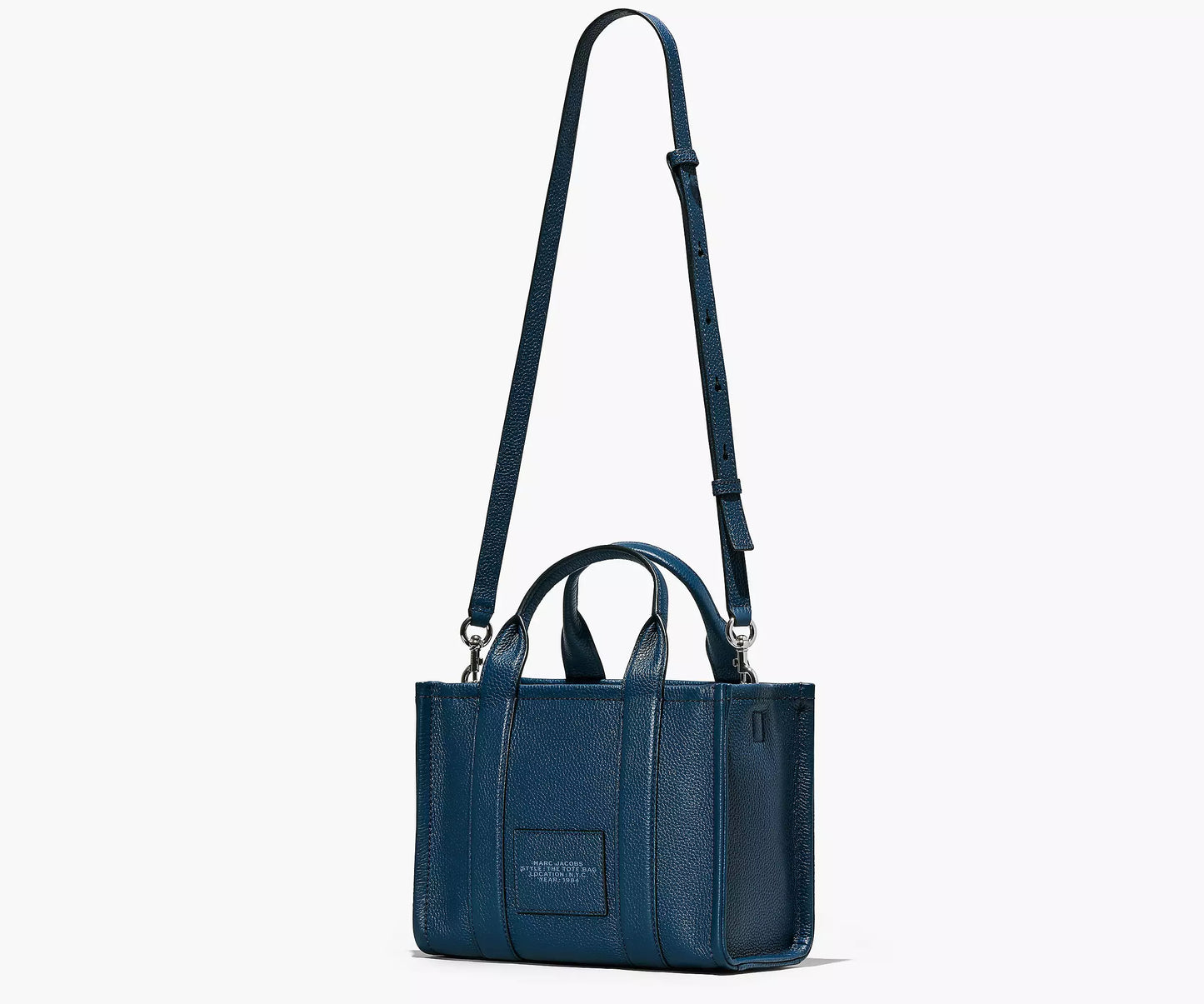 The Marc Jacobs Small Tote Bag Leather Blue Sea