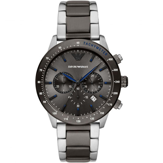 Emporio Armani Men’s Quartz Stainless Steel Grey Dial 43mm Watch AR11391