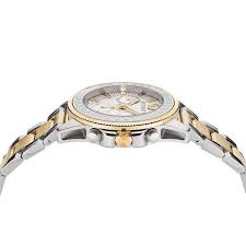 Versace Men’s Quartz Swiss | Made Two Tone | Stainless Steel Silver | Dial 45mm Watch | VE3J00522