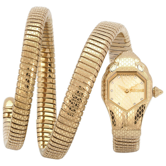 Just Cavalli Glam Chic Snake Gold-tone Dial Ladies Watch JC1L168M0035