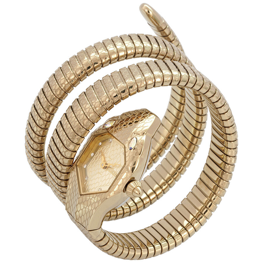 Just Cavalli Glam Chic Snake Gold-tone Dial Ladies Watch JC1L168M0035