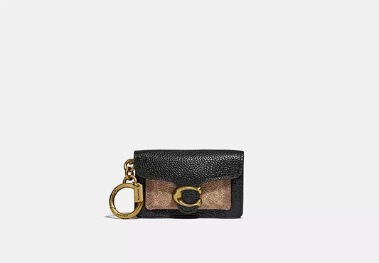 Mini Tabby Bag Charm In Signature Canvas