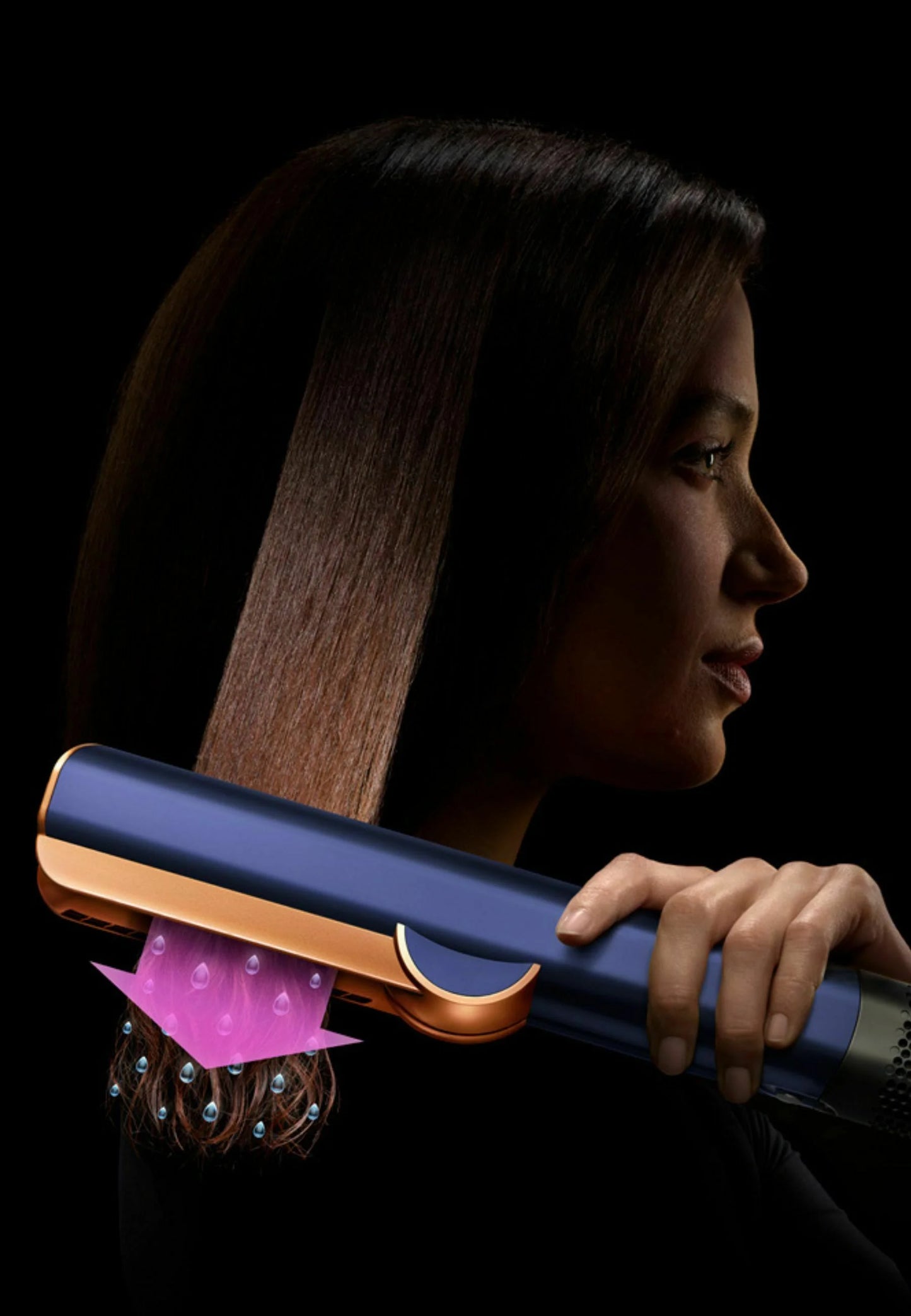 Dyson AIRSTRAIT- Hair straightener - prussian blue & rich copper