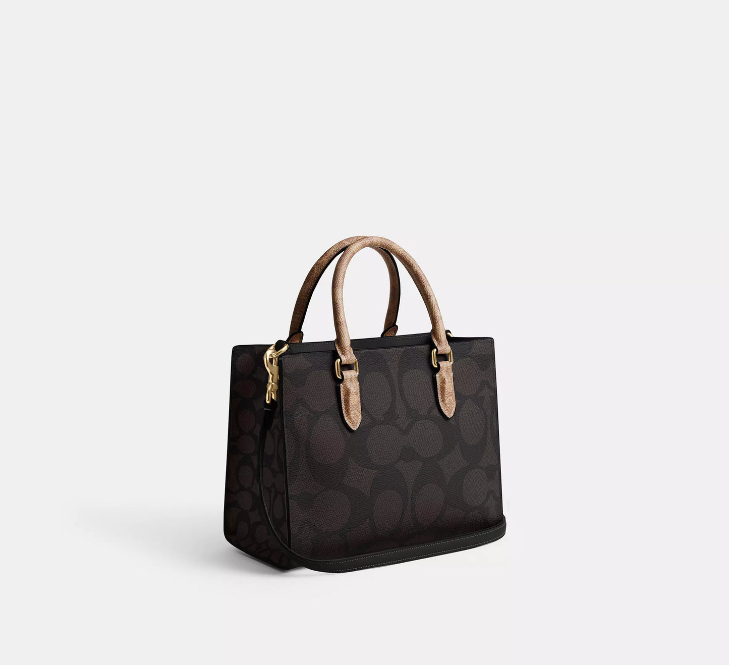 Coach Maggie Small Tote Bag In Blocked Signature Canvas