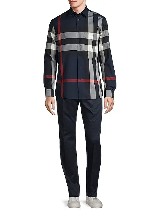 Burberry  Summerton Check Button-Front Shirt