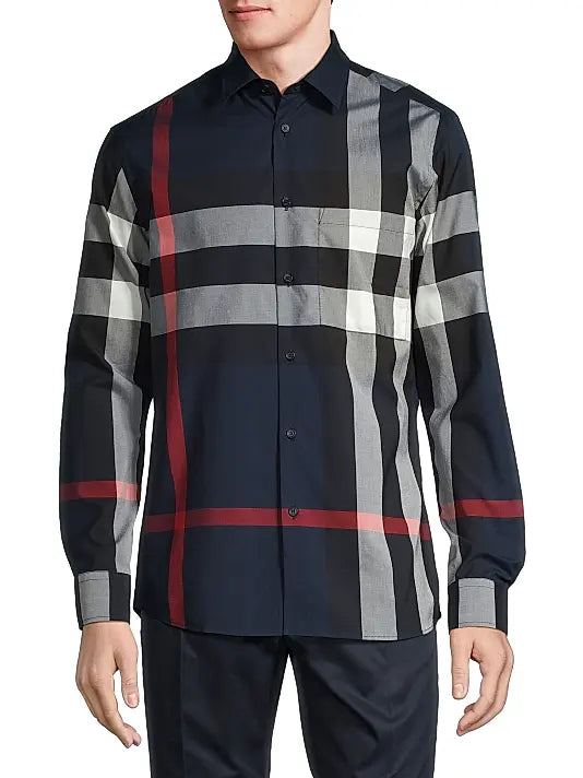 Burberry  Summerton Check Button-Front Shirt