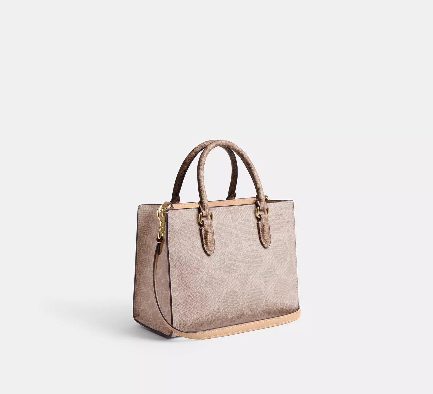 Coach Maggie Small Tote Bag In Blocked Signature Canvas