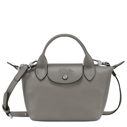 Long Champ Le Pliage Xtra XS Handbag Turtledove - Leather