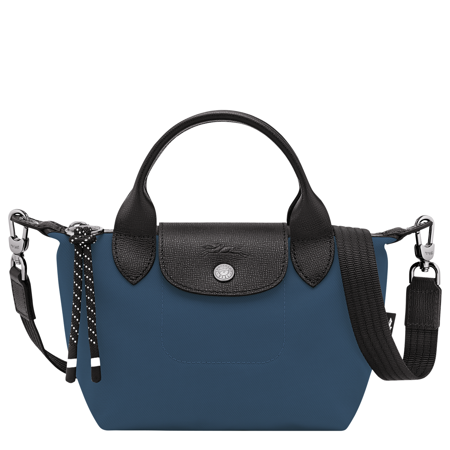 Long Champ Le Pliage Energy XS Handbag Ink blue - Recycled canvas