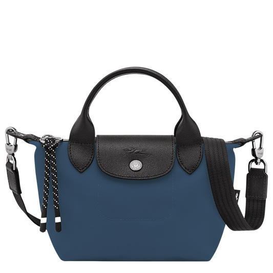 Long Champ Le Pliage Energy XS Handbag Ink blue - Recycled canvas