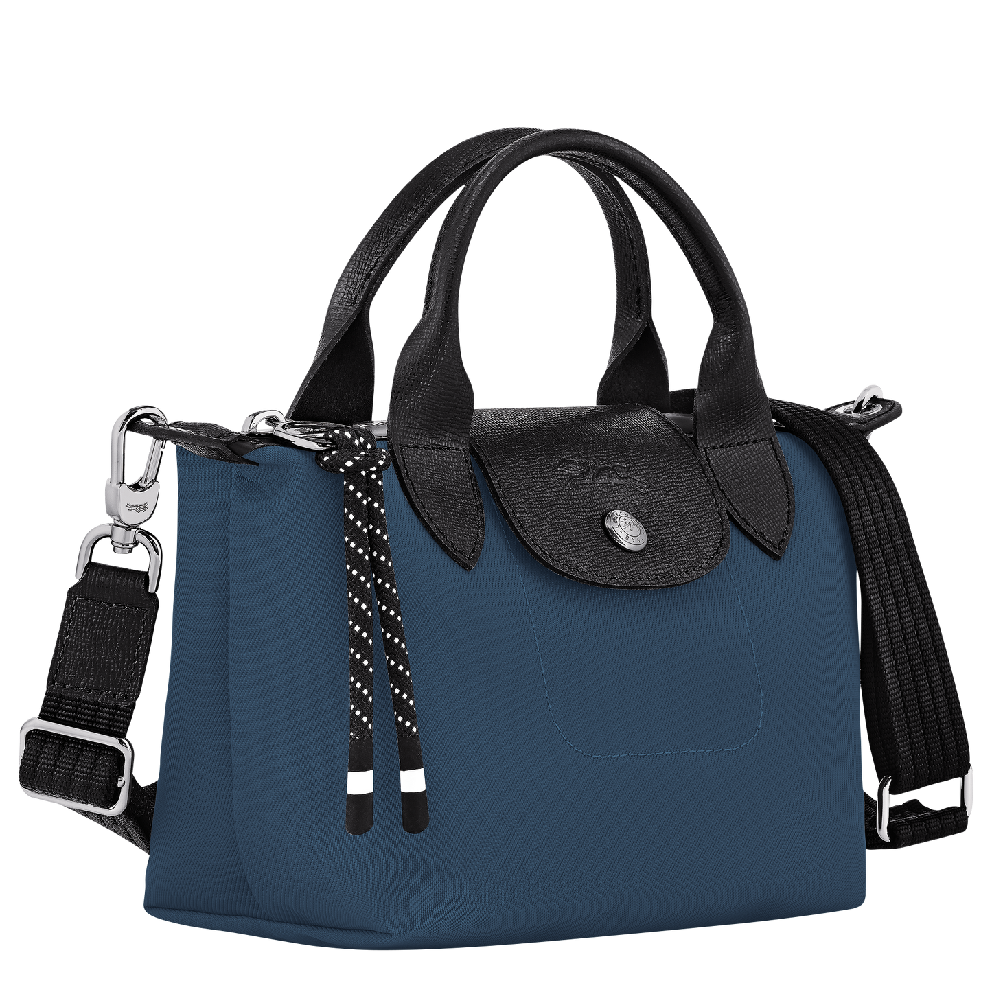Long Champ Le Pliage Energy XS Handbag Ink blue - Recycled canvas
